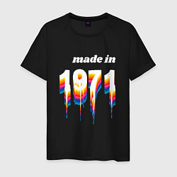 Мужская футболка Made in 1971 liquid art