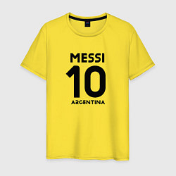 Мужская футболка Месси Аргентина автограф