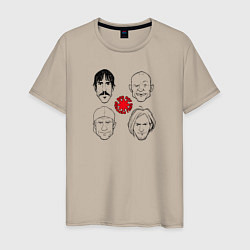 Мужская футболка Red Hot Chili Peppers фан-арт