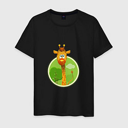 Мужская футболка Летний жирафик