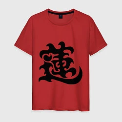 Мужская футболка Японский иероглиф - Лотос