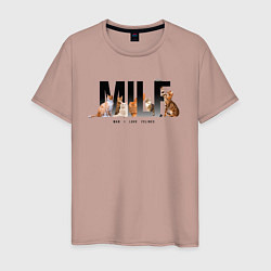Мужская футболка Man I love Felines - MILF