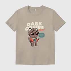 Мужская футболка Сладкий Котик Хочет Кофе