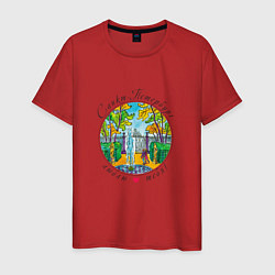 Мужская футболка Санкт-Петербург, прогулка по Летнему Саду