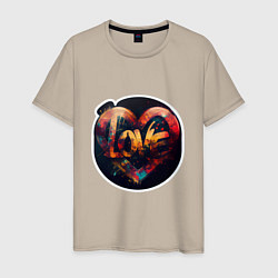Мужская футболка Love на День Святого Валентина