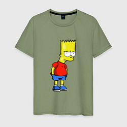 Мужская футболка Недовольный Барт