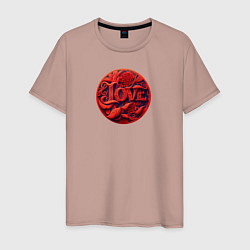Мужская футболка Любовь на День Святого Валентина, узор