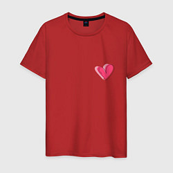 Мужская футболка Бьющееся сердце - мини