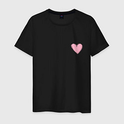 Мужская футболка Нарисованное сердце - мини