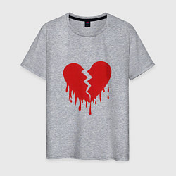 Мужская футболка Большое разбитое сердце