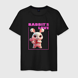 Мужская футболка Любовь кролика