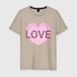 Мужская футболка Сердце для влюбленных