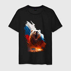 Мужская футболка Злой русский медведь