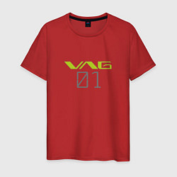 Футболка хлопковая мужская VAG Evangelion style, цвет: красный
