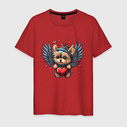 Мужская футболка Пёсик ангел