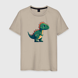 Мужская футболка Динозаврик пиксельный
