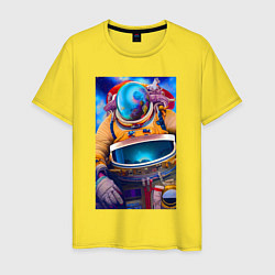 Мужская футболка Космонавт - нейросеть