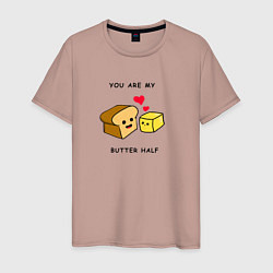 Мужская футболка Масло и хлебушек