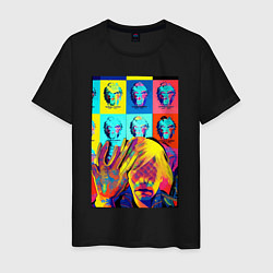 Мужская футболка Andy Warhol and neural network - collaboration