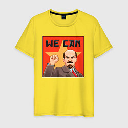 Мужская футболка Ленин - мы можем