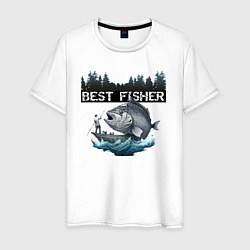 Мужская футболка Лучший рыбак года