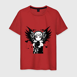 Мужская футболка Cute anime cupid angel girl wearing headphones
