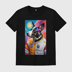 Мужская футболка Пёс бравый космонавт - нейросеть