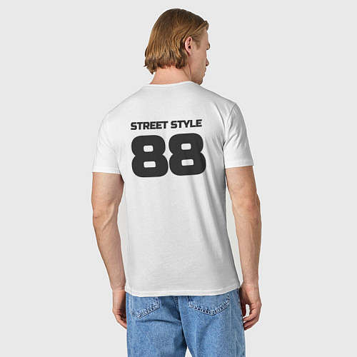 Мужская футболка Street style / Белый – фото 4