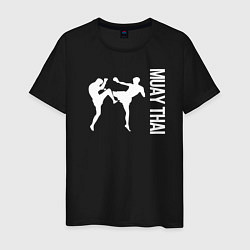 Футболка хлопковая мужская Muay Thai, цвет: черный