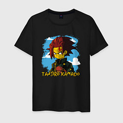 Мужская футболка Тандзиро Камадо Симпсон