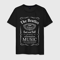 Мужская футболка The Beatles в стиле Jack Daniels