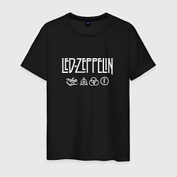 Мужская футболка Led Zeppelin символы