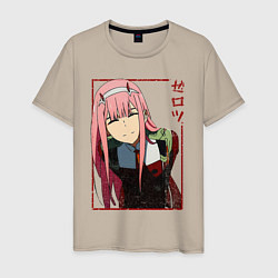 Мужская футболка Zero Two anime girl
