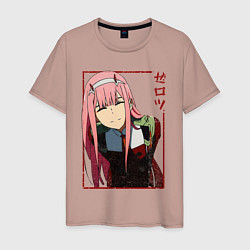 Мужская футболка Zero Two anime girl