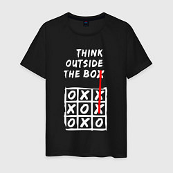 Мужская футболка Think outside the box game