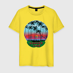 Мужская футболка Лето, тропики