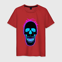 Мужская футболка Standoff 2 skull art neon