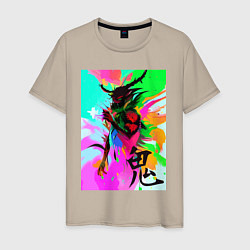 Мужская футболка Демон Они - искусство - Япония