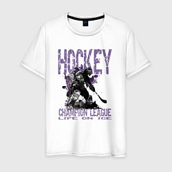 Мужская футболка Hockey жизнь на льду