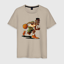 Мужская футболка Мультяшный баскетбол