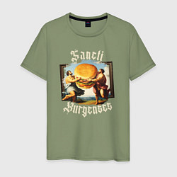 Мужская футболка Античный бургер