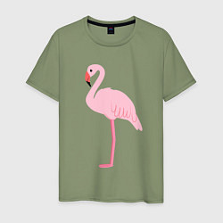 Мужская футболка Фламинго розовый