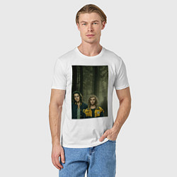 Футболка хлопковая мужская Шершни 2, цвет: белый — фото 2