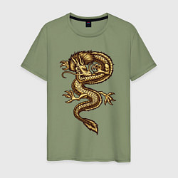 Мужская футболка Japan gold fly dragon