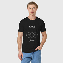 Футболка хлопковая мужская JIMIN FACE Set Me Free, цвет: черный — фото 2