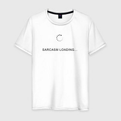 Мужская футболка Sarcasm loading white
