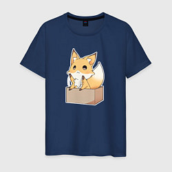 Мужская футболка Милая лисичка хочет на ручки