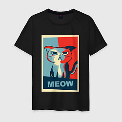 Мужская футболка Meow obey