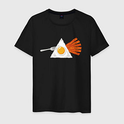 Мужская футболка Pink Floyd яичница и бекон