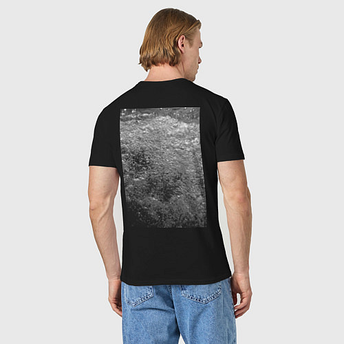 Мужская футболка Чёрные пузыри / Черный – фото 4